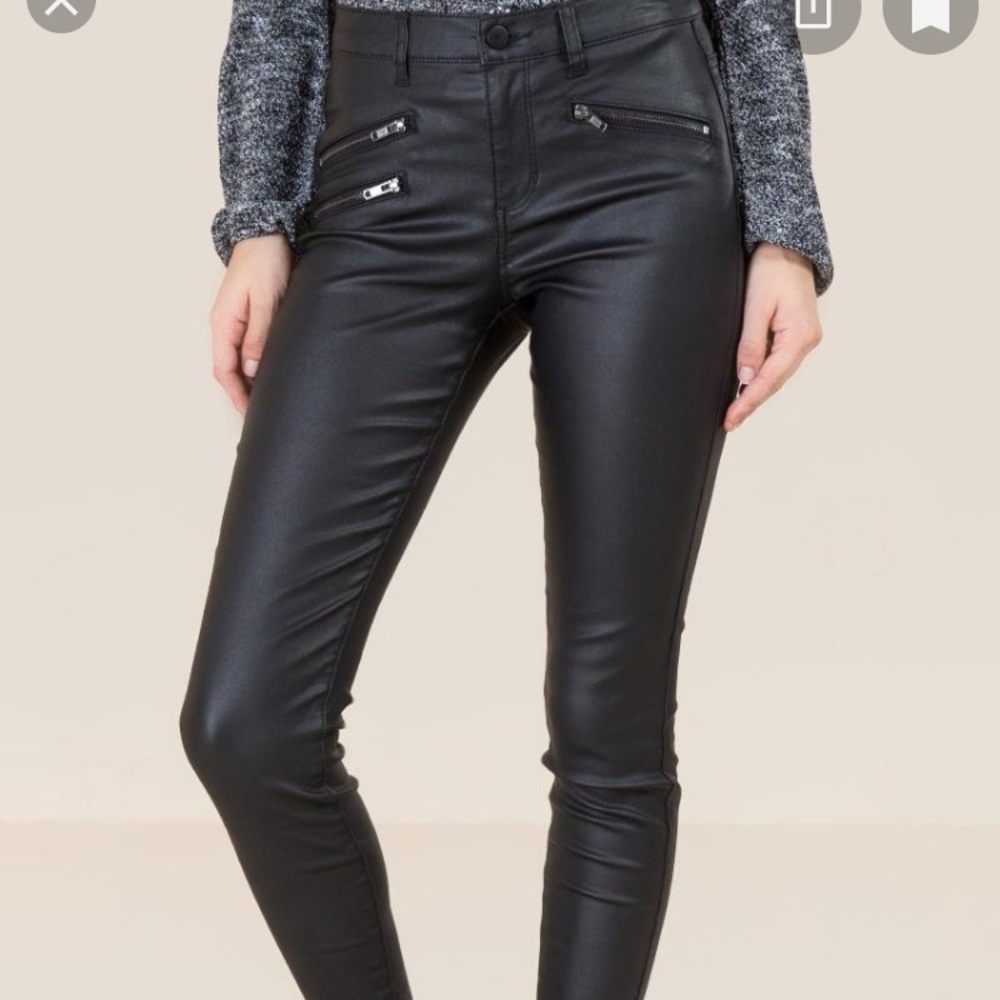 Faux Leather Black pants